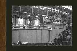 Een cutterladder in aanbouw in de Machinebouwhal