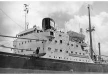 De 'Van Spilbergen' (Bnr. 114) klaar voor de proefvaart op 24 juli 1958.
