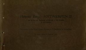 Fotoalbum Hopperzuiger 'Antwerpen III' 1925