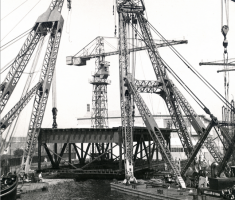 Bnr. 748: Bascules en aanrijbrug ' Brug over de Noord' 1939