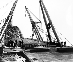 Bnr. 748: Bascules en aanrijbrug ' Brug over de Noord' 1939