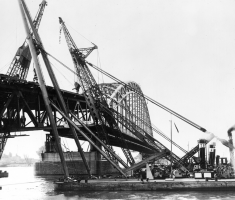 Bnr. 748: Bascules en aanrijbrug ' Brug over de Noord' 1939