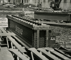 Bnr. 748: Bascules en aanrijbrug ' Brug over de Noord' 1939