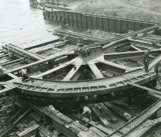 Bnr. 748: Bascules en aanrijbrug ' Brug over de Noord' 1939