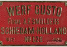 Bouwplaat Gusto Bnr. 529-1922 'Douwe Oukes'.