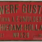 Bouwplaat Gusto Bnr. 529-1922 'Douwe Oukes'.