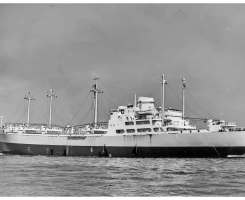 CO. 373 MS 'Castor' op proefvaart in 1960