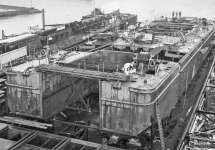 Vordering van de bouw op de helling in Slikkerveer op 1-02-1965