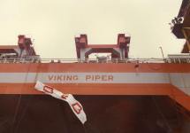 Doop Co. 928 'Viking Piper' op 19 april 1975