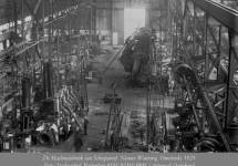 Interieur Machinefabriek van Scheepswerf Nieuwe Waterweg omstreeks 1925.