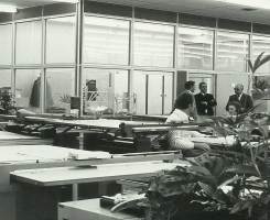 Nieuwe Tekenkamer boven de Powerhal 1977.