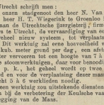 Krantenartikel: 'Ontwikkeling Excavateur - Opdracht voor een geheel nieuwe machine in 1882'.