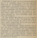 Krantenartikel: 'Oplevering drie baggermolens voor Volker in 1883'.