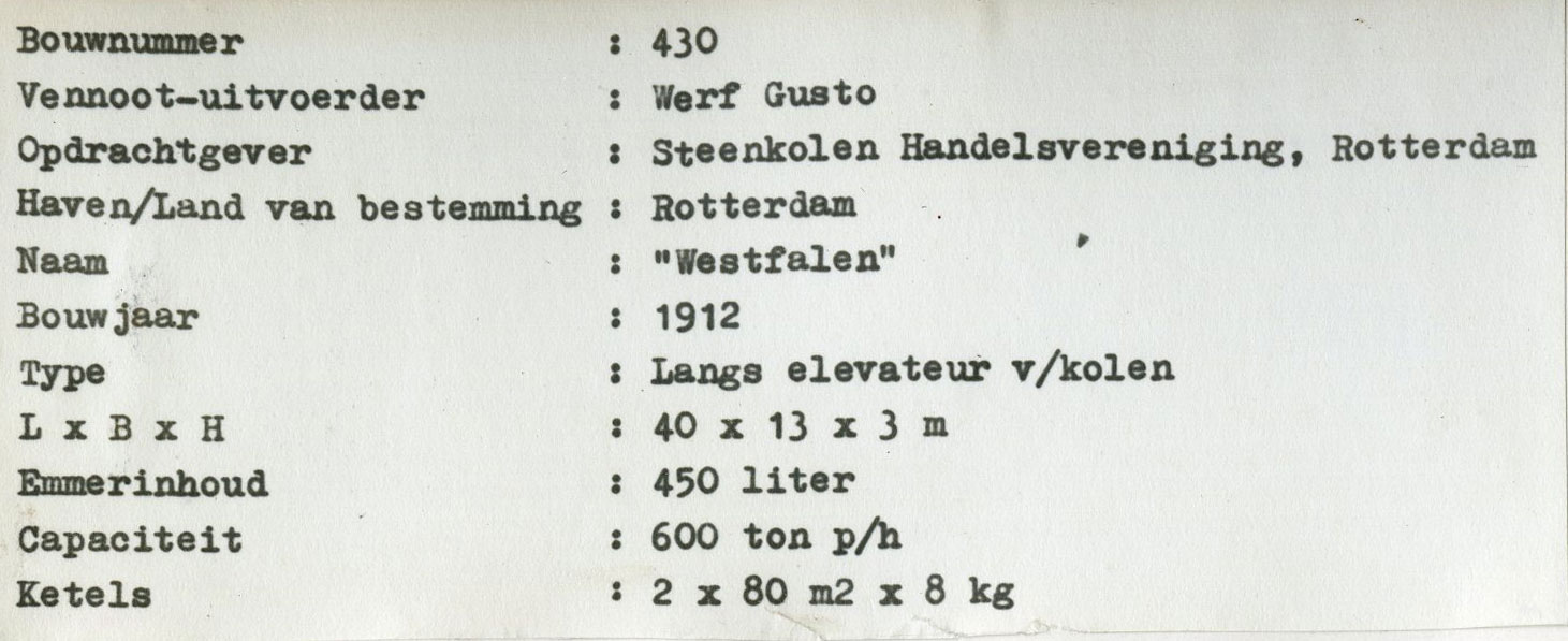 Bnr. 430 Specificaties Westfalen