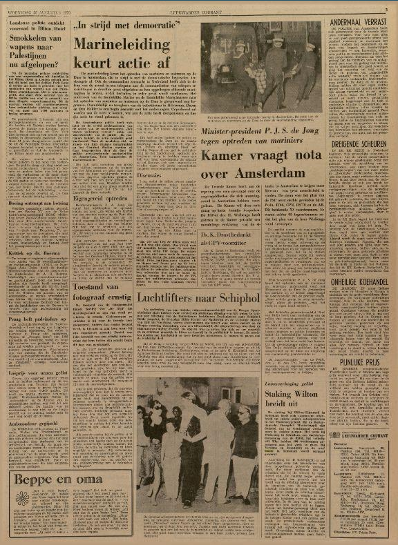 Leeuwarder courant : hoofdblad van Friesland 26-08-1970
