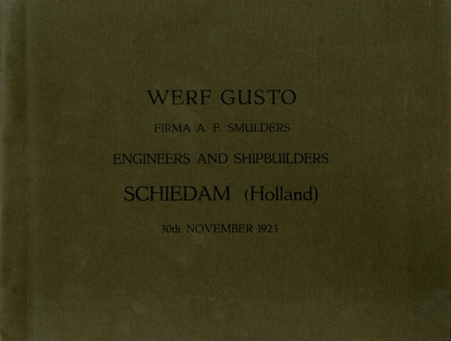 Werf Gusto brochure 1923