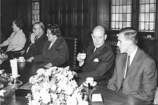 25-jarig jubileum van G. van der Gaag bij Werf Gusto in 1967